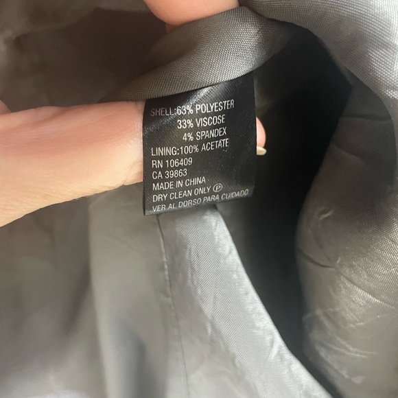 Antonio Melani Three Button Blazer Jacket Gray Size 14 - Picture 7 of 7